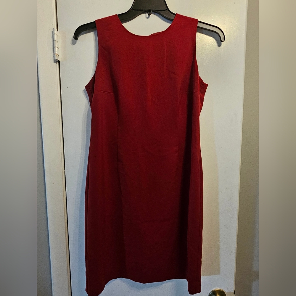 Vintage Y2K Chic Sleeveless Red Midi Dress - 8P